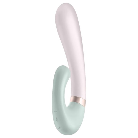 Satisfyer Heat Wave - pametan, grijući vibrator s rukom (menta)