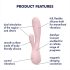 Satisfyer Mono Flex - pametni vodootporni vibrator (ružičasti)