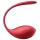 Satisfyer Shiny Petal - vibrirajuće jaje s daljinskim upravljanjem - crveno