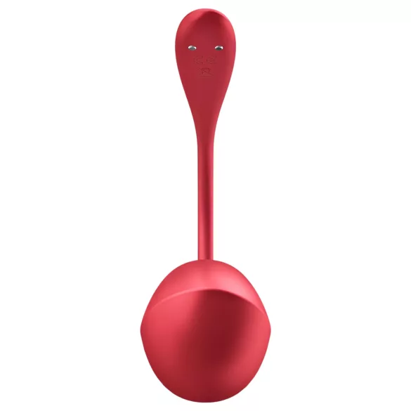 Satisfyer Shiny Petal - vibrirajuće jaje s daljinskim upravljanjem - crveno