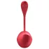 Satisfyer Shiny Petal - vibrirajuće jaje s daljinskim upravljanjem - crveno