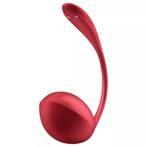 Satisfyer Shiny Petal - vibrirajuće jaje s daljinskim upravljanjem - crveno