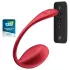 Satisfyer Shiny Petal - vibrirajuće jaje s daljinskim upravljanjem - crveno