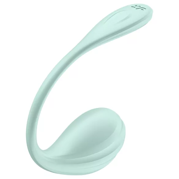 Satisfyer Smooth Petal - vibrirajuće jaje s aplikacijom - zelena