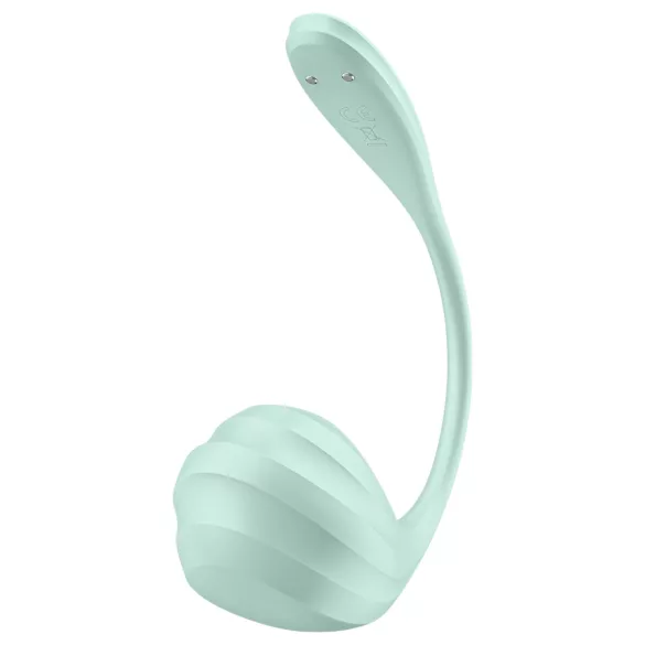 Satisfyer Smooth Petal - vibrirajuće jaje s aplikacijom - zelena