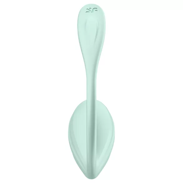 Satisfyer Smooth Petal - vibrirajuće jaje s aplikacijom - zelena