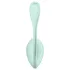 Satisfyer Smooth Petal - vibrirajuće jaje s aplikacijom - zelena