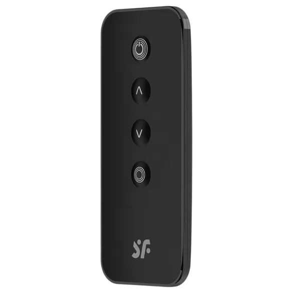 Satisfyer Ribbed Petal - vibracijsko jaje s daljinskim upravljačem - crno