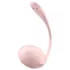 Satisfyer - vibracijsko jaje s daljinskim upravljačem - rebrasto - roza