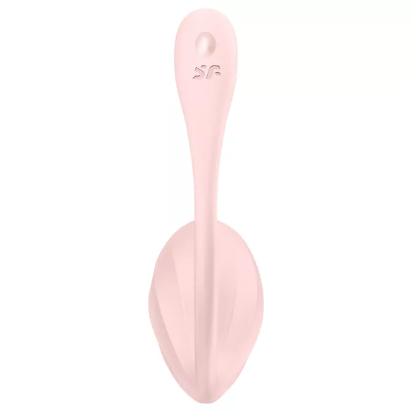 Satisfyer - vibracijsko jaje s daljinskim upravljačem - rebrasto - roza