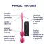 Satisfyer Love Birds 2 - vibrirajuće Kegel kuglice s aplikacijom - ružičasta