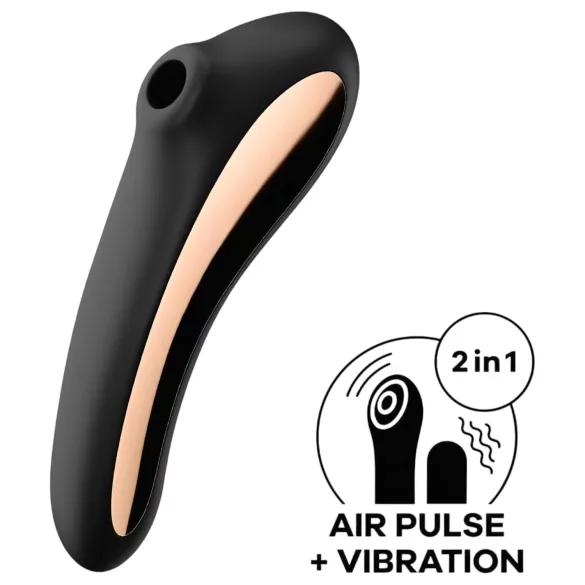 Satisfyer Dual Kiss - vibrator za vaginu i klitoris - crni - punjivi