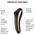 Satisfyer Dual Kiss - vibrator za vaginu i klitoris - crni - punjivi