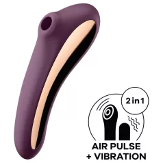   Satisfyer Dual Kiss - vibrator za klitoris i vaginu 2u1 - ljubičasta