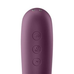   Satisfyer Dual Kiss - punjivi vaginalni i klitoralni vibrator (ljubičasti)