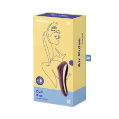   Satisfyer Dual Kiss - punjivi vaginalni i klitoralni vibrator (ljubičasti)