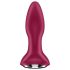 Satisfyer Rotator Plug 2 - Akumulatorski analni vibrator s perlicama (crveni)