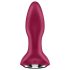 Satisfyer Rotator Plug 2 - Akumulatorski analni vibrator s perlicama (crveni)