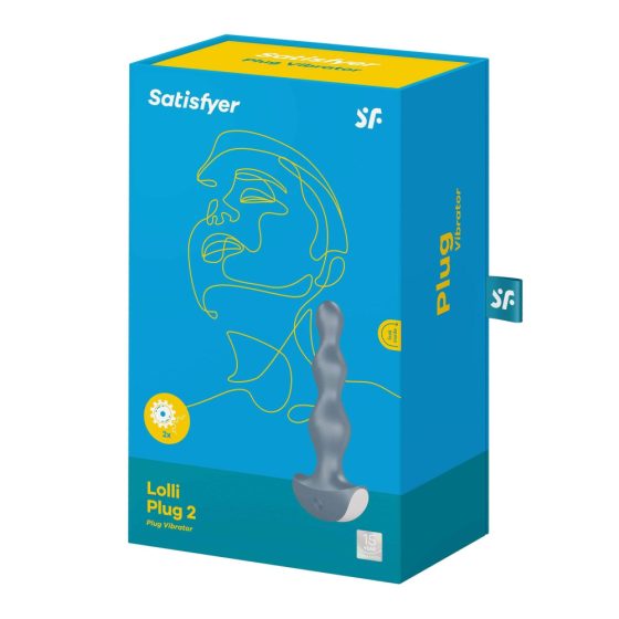 Satisfyer Lolli-Plug 2 - vodootporni analni vibrator na baterije (siv)