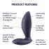 Satisfyer Power Plug - analni vibrator za pametne telefone - silikon