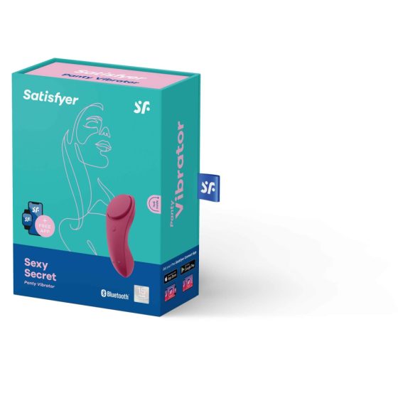 Satisfyer Sexy Secret - pametni, punjivi, vodootporni vibrator za klitor (bordo)