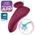 Satisfyer Sexy Secret - pametni vodootporni gaćice vibrator (crveni)