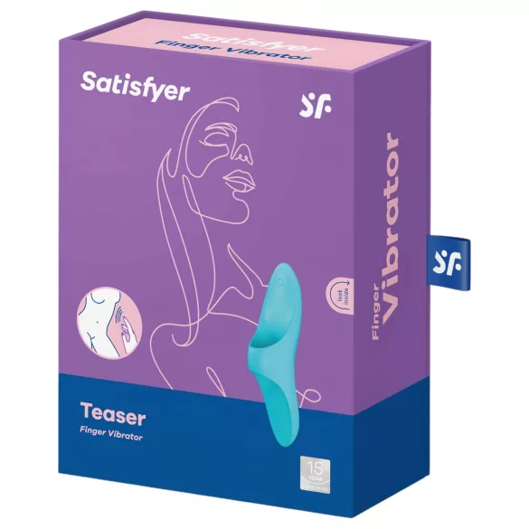 Satisfyer Teaser - vodootporni punjivi vibrator za prst - tirkizna