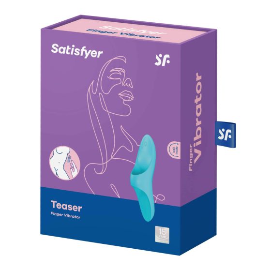 Satisfyer Teaser - punjivi, vodootporni vibrator za prste (tirkizna)