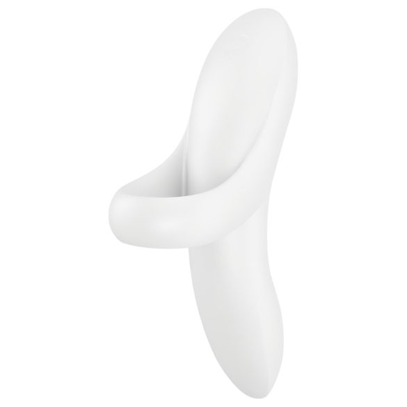 Satisfyer Bold Lover - punjivi, vodootporni prstni vibrator (bijeli)