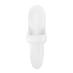   Satisfyer Bold Lover - punjivi, vodootporni vibrator za prste (bijeli)