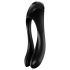 Satisfyer Candy Cane - crni, vodootporni vibrator s dvostrukom glavom, na baterije