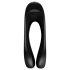 Satisfyer Candy Cane - crni, vodootporni vibrator s dvostrukom glavom, na baterije