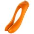 Satisfyer Candy Cane - punjivi, vodootporni dvostruki vibrator (narančasti)