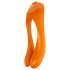 Satisfyer Candy Cane - punjivi, vodootporni dvostruki vibrator (narančasti)
