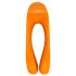 Satisfyer Candy Cane - punjivi, vodootporni dvostruki vibrator (narančasti)