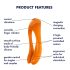 Satisfyer Candy Cane - punjivi, vodootporni dvostruki vibrator (narančasti)