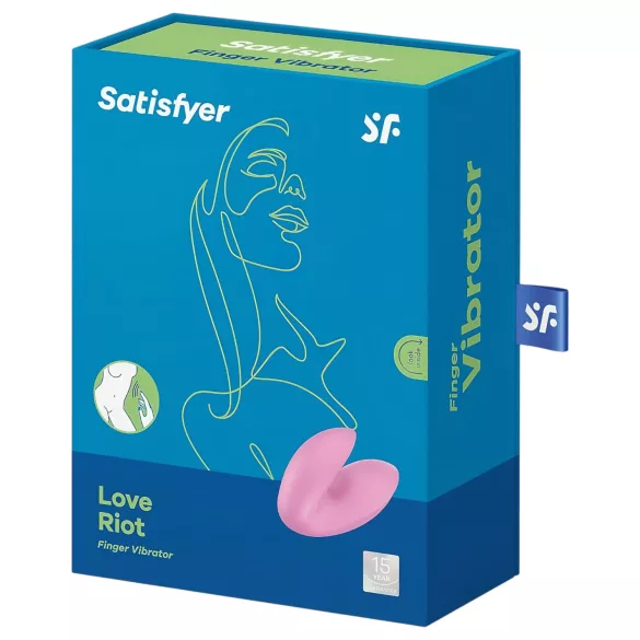 Satisfyer Love Riot - punjivi, vodootporni vibracijski prst (pink)