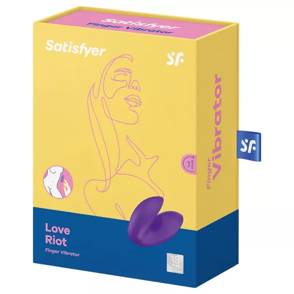 Satisfyer Love Riot - vibrirajući prsten za prst - akumulatorski, vodootporan