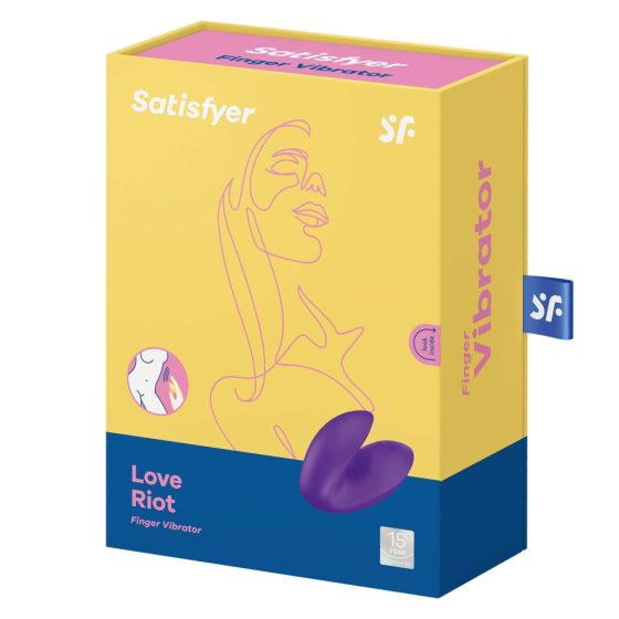 Satisfyer Love Riot - punjivi, vodootporni vibrator za prste (ljubičasti)