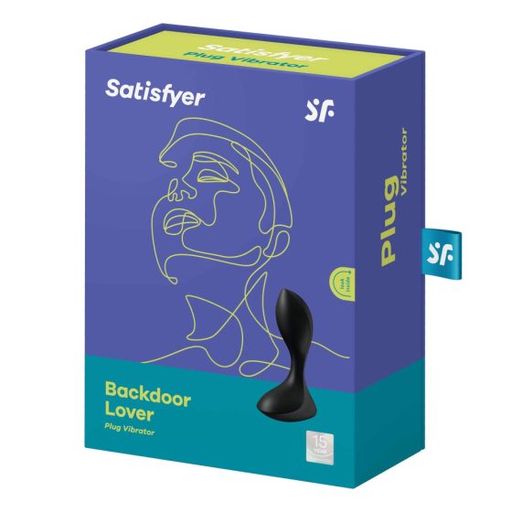 Satisfyer Backdoor Lover - vodootporni analni vibrator na baterije (crni)