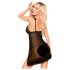 Penthouse After Sunset - prozirni babydoll i tange (crne) - L/XL