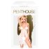 Penthouse Sweet Beast - cvjetni babydoll set (bijeli)