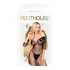 Penthouse High Profil - seksi bodystocking s cvjetnim uzorkom - crna - XL