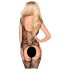 Penthouse Love Bud - otvoreni čipkasti mrežasti set (crni) - XL