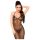 Penthouse Love on Fire - duga, sjajna, prozirna haljina s tangama (crna) - M/L