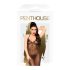 Penthouse Love on Fire - duga, sjajna, prozirna haljina s tangama (crna) - M/L