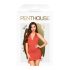 Penthouse Earth-shaker - halter set (crveno)