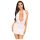 Penthouse Heart Rob - haljina s ovratnikom i tanga (bijela) - L/XL
