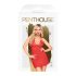 Penthouse Bedtime Story - spavaćica i tanga (crvena) - L/XL
