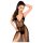 Penthouse Best Forplay - čipkasti body s til maramom (crna) - M/L